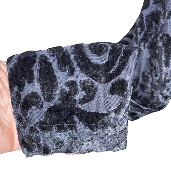 Diane Von Furstenberg The Color Authority Black Velevt Dress Size M - Picture 6 of 7